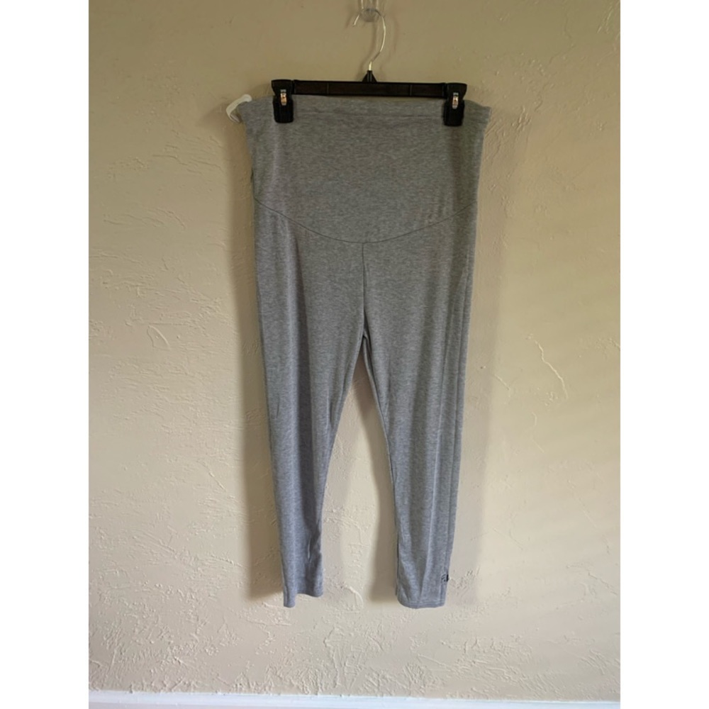 Gray maternity leggings